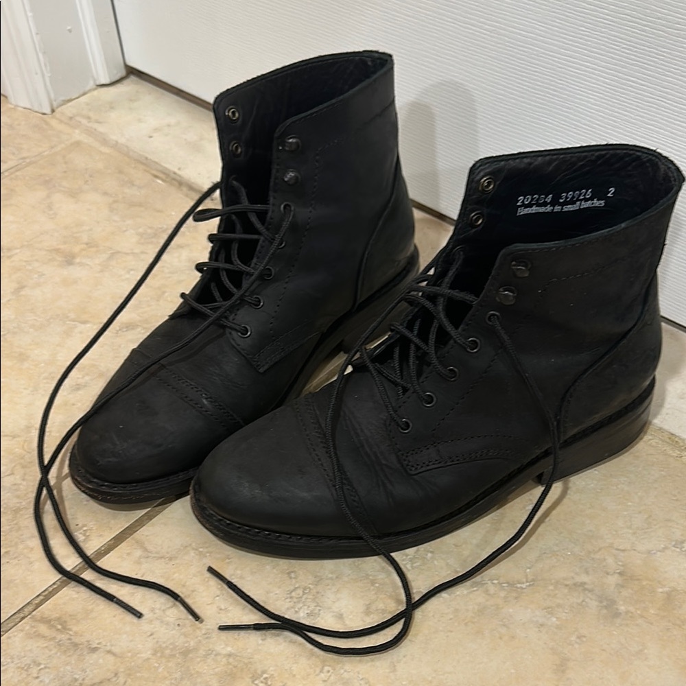 Thursday Boots - “The Captain” Black Matte Leather Men's size 10